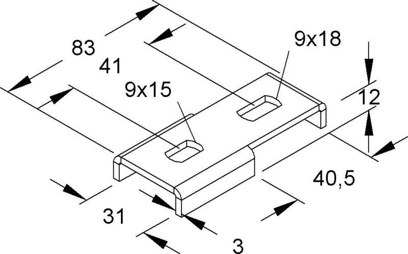 Niedax T-Verbindung TV 40/30