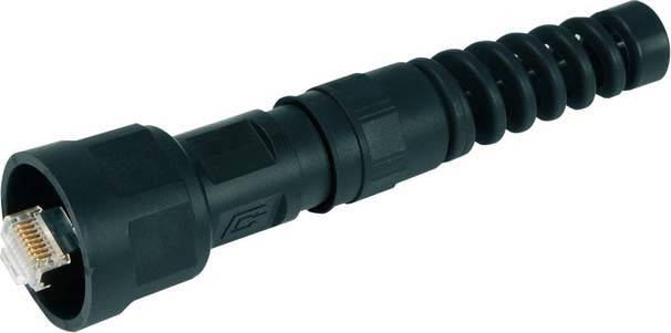 Telegärtner 100007460 STX V1 RJ45-Steckerset Kunststoff Variante 1 100007460 Stecker, gerade Pole: 8P8C Schwarz 1 St.