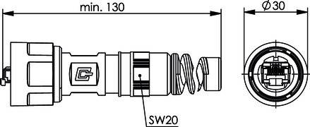Telegärtner 100007460 STX V1 RJ45-Steckerset Kunststoff Variante 1 100007460 Stecker, gerade Pole: 8P8C Schwarz 1 St.