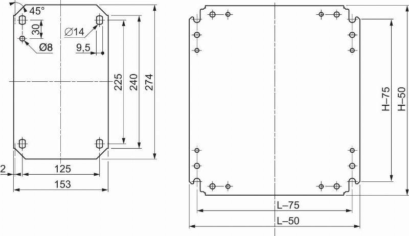 Schneider Electric NSYMM106 Montageplatte (L x B) 1000 mm x 600 mm Stahl verzinkt 1 St.