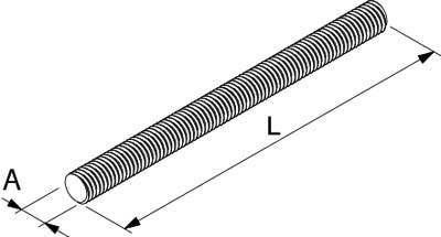 Fischer 79744G 10 Gewindestange M10 1m Stahl galvanisch verzinkt 25St.