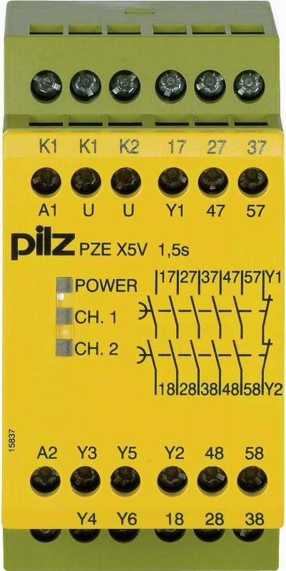 Pilz Kontaktblock rückfallverz. PZE X5V 1.5 #774592