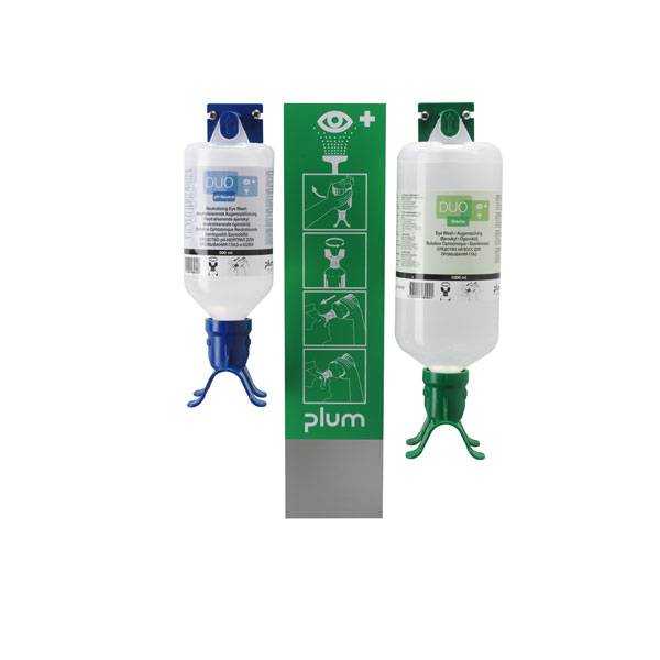 PLUM Augen-Notfallstation DUO 1000 ml Augenspüllösung, 500 ml pH Neutral