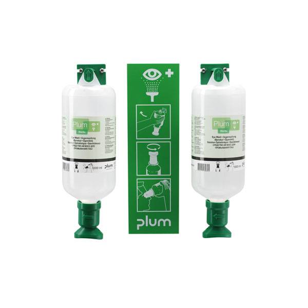 Augenspülsysteme Wundspülsysteme,PLUM Augenspülstation Maxi , 2x 1.000 ml