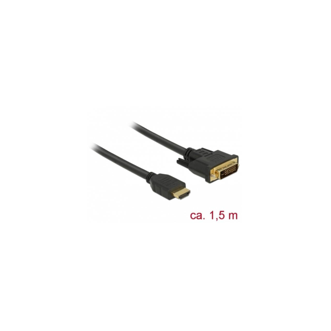Kabel DeLOCK HDMI zu DVI - 1.5 m