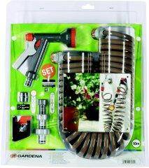 GARDENA 04647-20 04647-20 6.1 mm 10 m 1/4 Zoll 1 St. Grau, Orange Spiralgartenschlauch-Set
