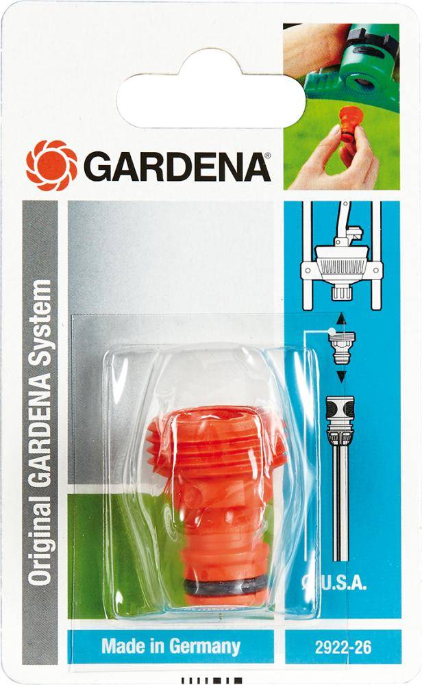 GARDENA 02922-26 2922-26 Kunststoff Gerätestück amerikanisches Gewinde, Steckkupplung