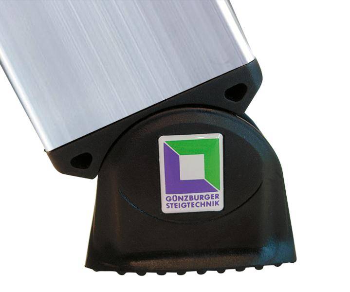 Aluminium-Podestleiter fahrbar, klappbar,schmal, 6 Stufen