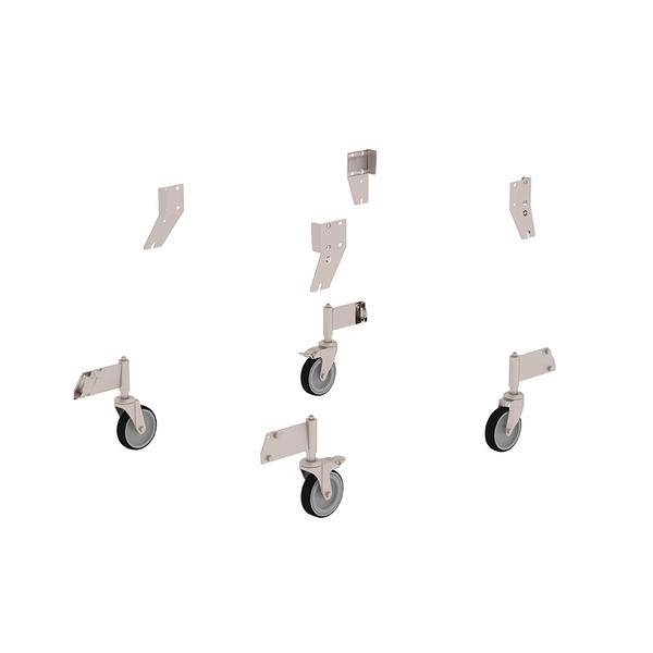 Nachrüstsatz Lenkrollen Edelstahl<br>50121