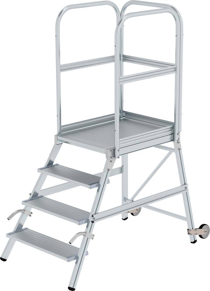 Podestleiter einseitig Rollen-Griff,4Stu<br>56104