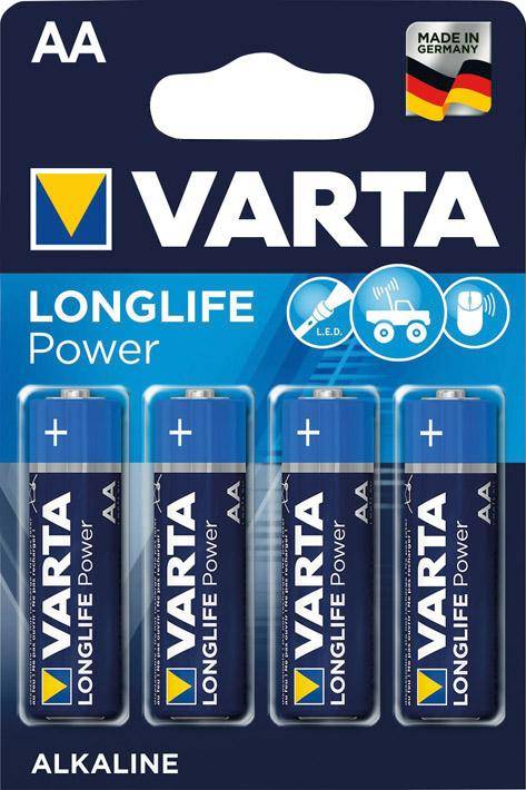 Batt. LONGLIFE Power AA Mignon, 4-er Bli. Varta 7890410018