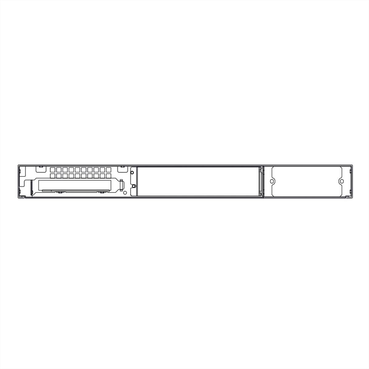 VALUE 19" Servergehäuse, 1HE, schwarz