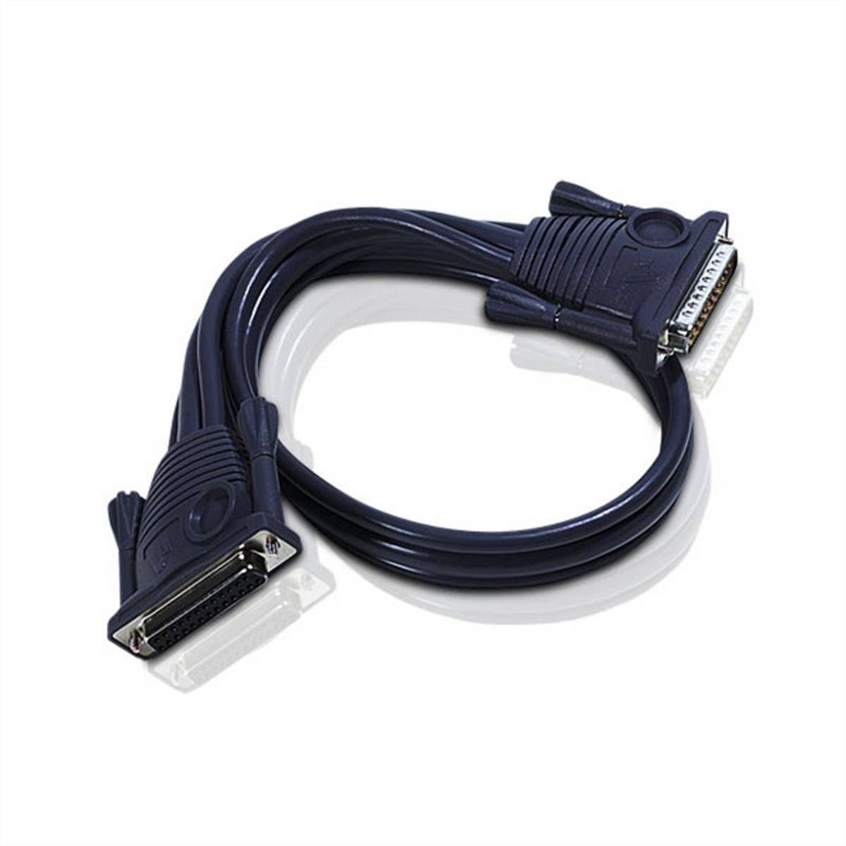 ATEN KVM Verlängerungskabel [1x D-SUB-Stecker 25pol. - 1x D-SUB-Buchse 25pol.] 1.80 m Schwarz