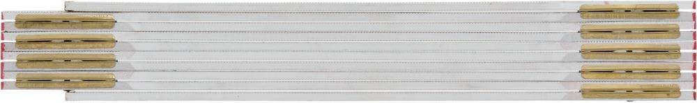 Holz-Gliedermaßstab weiß 2mx16mm