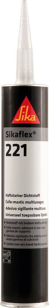 Sikaflex-221 300ml stahlgrau(MDI)Silka, 12 Stück