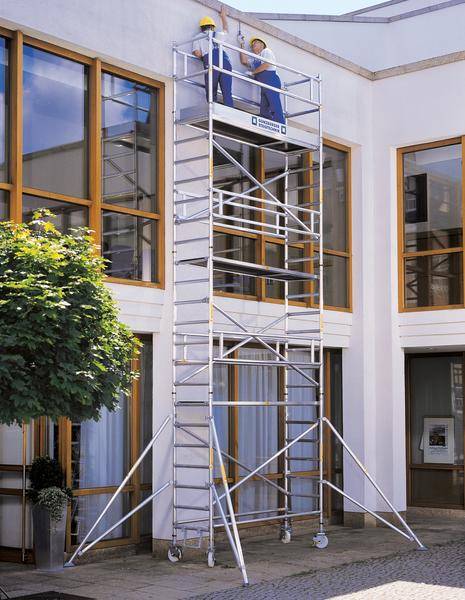 A-Rollgerüst verstellbaren Auslegern,Plattform2m-Abstand,PL-Höhe4,45 Länge1,80m 155446