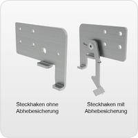 Steckhaken mit Abhebesicherung