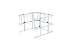 Schutzkorb eckig mit absenkbarer Fußleiste