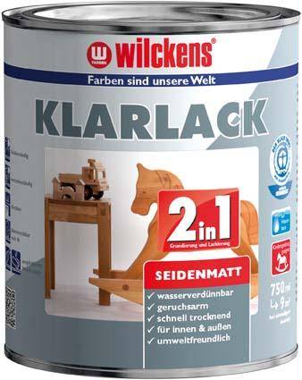 Klarlack 2in1, 750 ml seidenmatt
