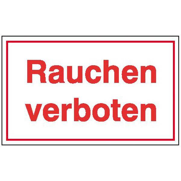Rauchen verboten Hinweisschild, Kunststoff, 25x15 cm