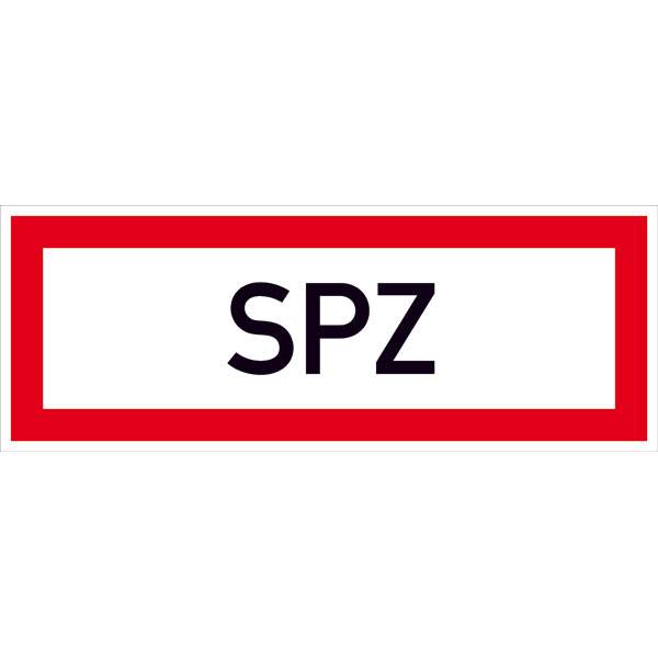 SPZ Hinweisschild Brandschutz, Alu geprägt, Größe 29,70x10,50 cm DIN 4066-D1