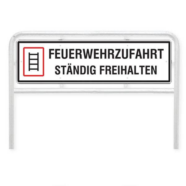 Feuerwehrzufahrt Ständig freihalten Hinweisschild, Alu 2,0mm, 125x35 cm