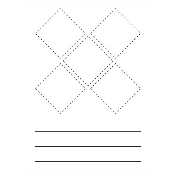 Gefahrstoffsymbol Selbstbeschrifung, zur Behälterkennzeichnung, 8,6 x 12,4 cm