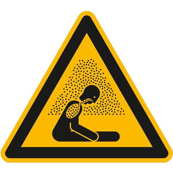 Warnschild, Folie, Warnung vor Erstickungsgefahr, Größe SL: 20,0 cm DIN EN ISO 7010 W041