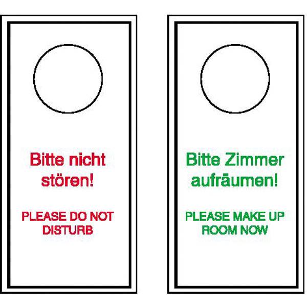 Bitte nicht stören/Bitte Zimmer aufräumen Anhänger für Türklinken, 10x20 cm