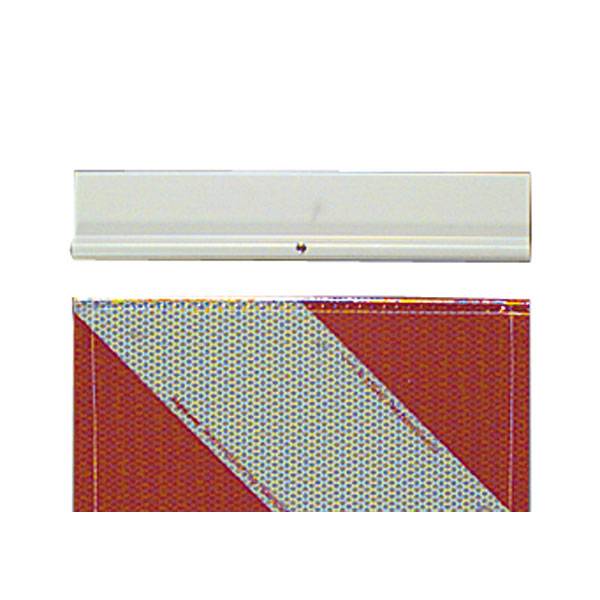 Wechselhalterung für Warnmarkierung f Fahrz. m Hubladebühne gem.Ò 53b StVO