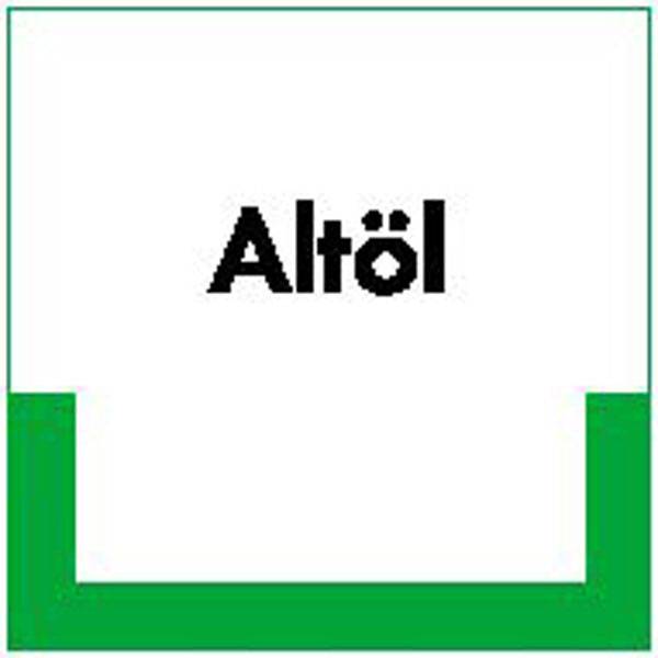 Abfallkennzeichnung - Textschild, Altöl, Größe (BxH): 20,0 x 20,0 cm
