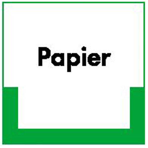 Abfallkennzeichnung - Textschild, Papier, Größe (BxH): 40,0 x 40,0 cm