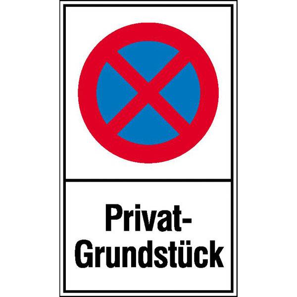 Absolutes Haltverbot Privat-Grundstück Haltverbotsschild, 25x40 cm
