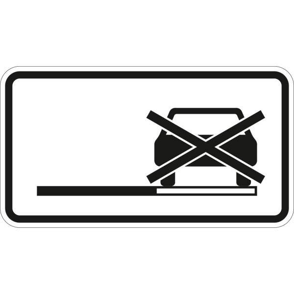 Verkehrsschild nach StVO Typ 1 Nr. 1060-31, Haltverbot Seitenstr., 23 x 42 cm StVO - Nr. 1060-31