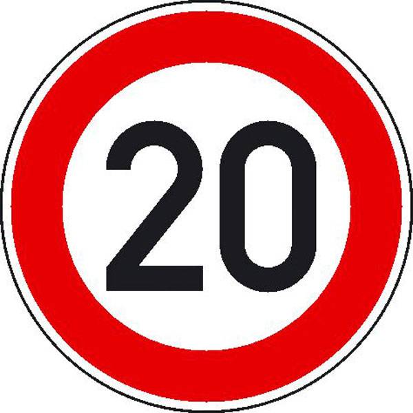 Verkehrsschild nach StVO / Typ 1, Nr. 274-52