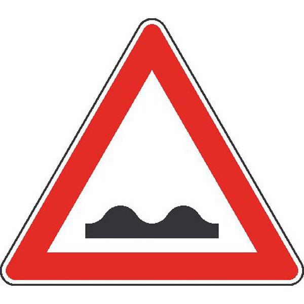 Unebene Fahrbahn Verkehrsschild StVO Typ 1, Nr. 112, 90 cm StVO - Nr. 112