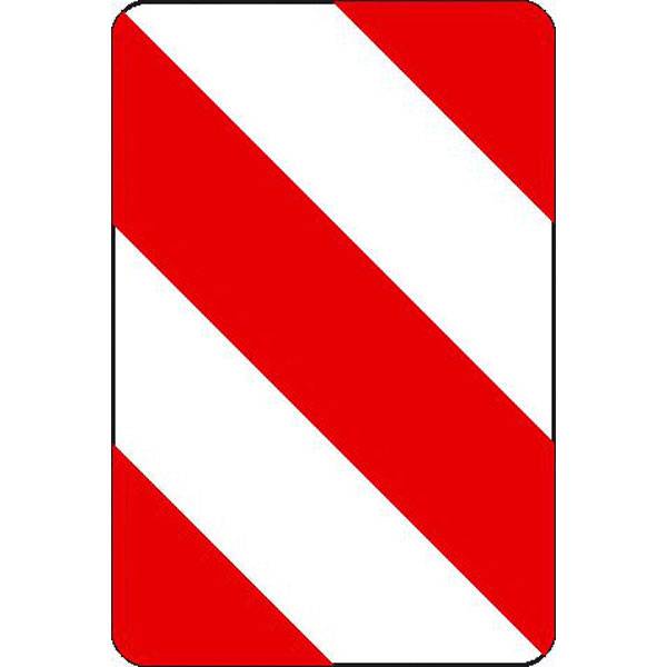 Leitplatte rechtsweisend, Verkehrsschild StVO, Nr. 605-24, 50x75 cm StVO - Nr. 605-24