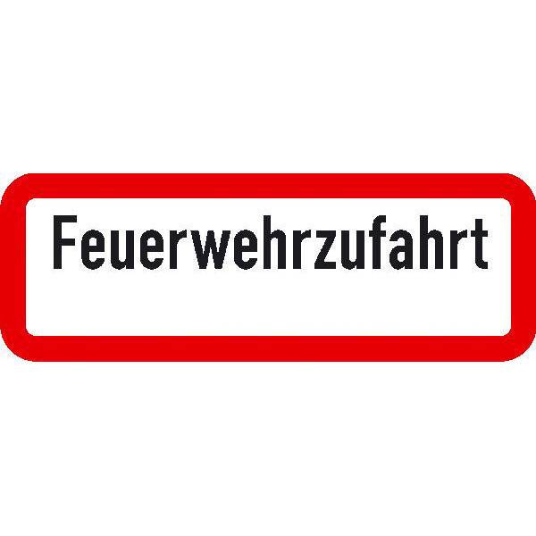 Feuerwehrzufahrt Verkehrsschild StVO Typ 1, Nr. 3000, 21x7,4 cm