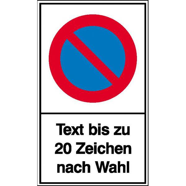 Eingeschränktes Haltverbot Haltverbotsschild, Kunststoff, 15x25 cm