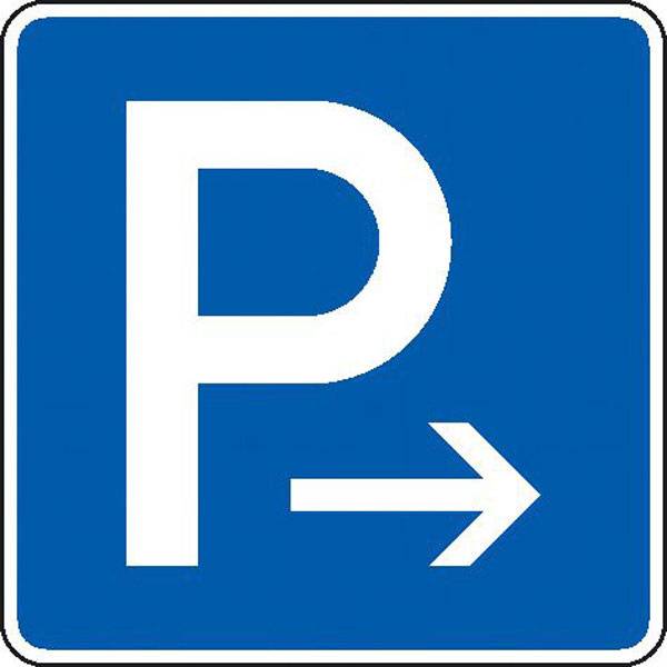 Parkplatz (Ende), Verkehrsschild StVO Typ 1, Nr. 314-20, 60x60 cm StVO - Nr. 314-20