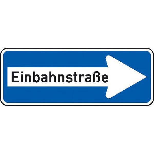 Einbahnstraße rechtsweisend, Verkehrsschild StVO, Nr. 220-20, 80x30 cm StVO - Nr. 220-20
