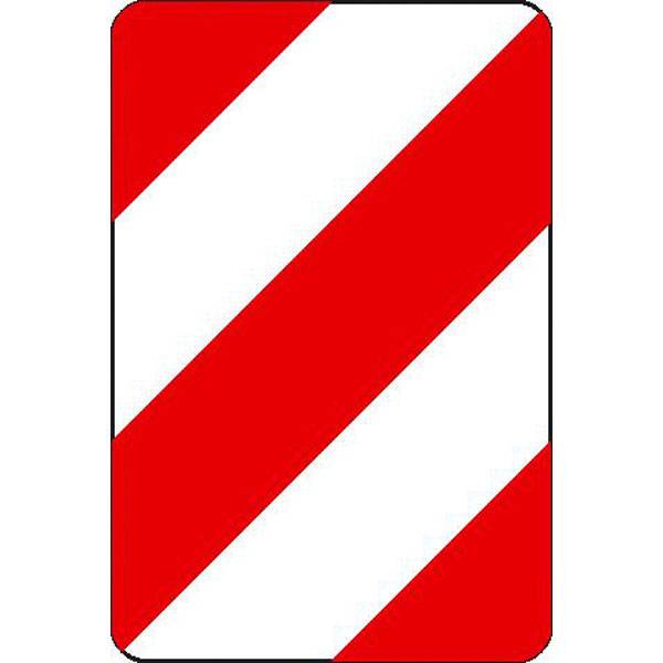 Leitplatte linksweisend, Verkehrsschild StVO, Nr. 605-14, 50x75 cm StVO - Nr. 605-14