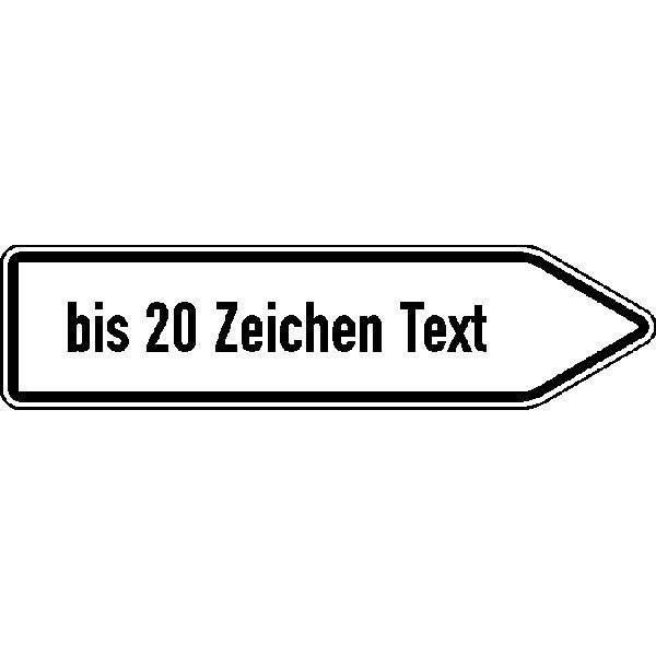 Innerörtliche Ziele, rechtsweisend Verkehrsschild StVO Typ 1, Nr. 432, 140x35 cm StVO - Nr. 432