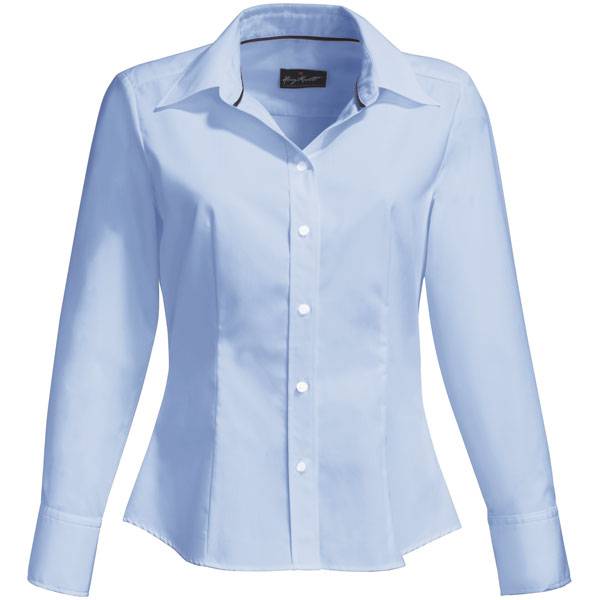 HAKRO Damenbluse, klassischer Schnitt, langärmelig, hellblau, Gr. XS - XXXL Version: XS - Größe XS
