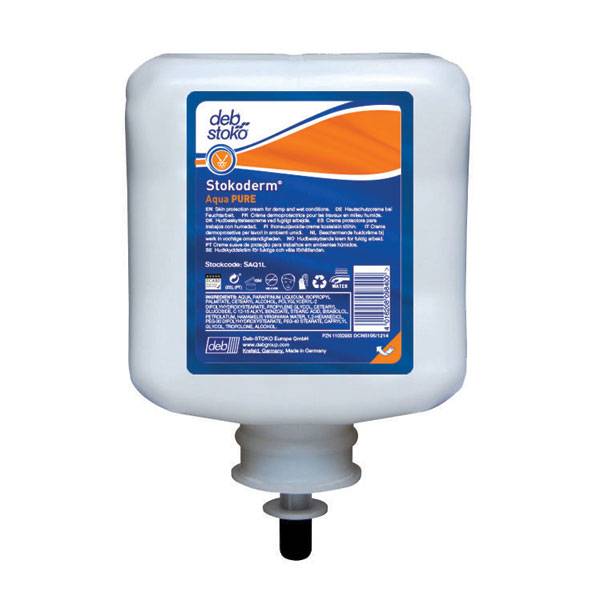 Hautschutz Creme Stokoderm Aqua PURE Kartusche bei wässrigen Arbeitsstoffen