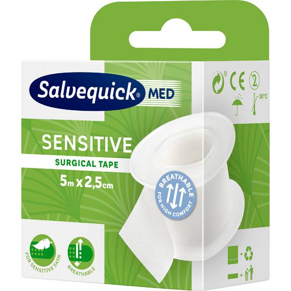 Salvequick Sensitive Verband-Klebeband Wundversorgung, Refill 310366