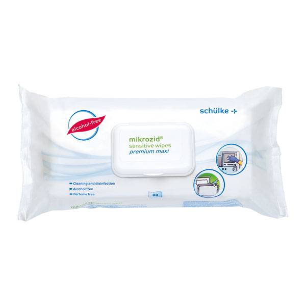 Schülke mikrozid sensitive wipes Desinfektionstücher Premium Maxi, Inhalt: 80 St