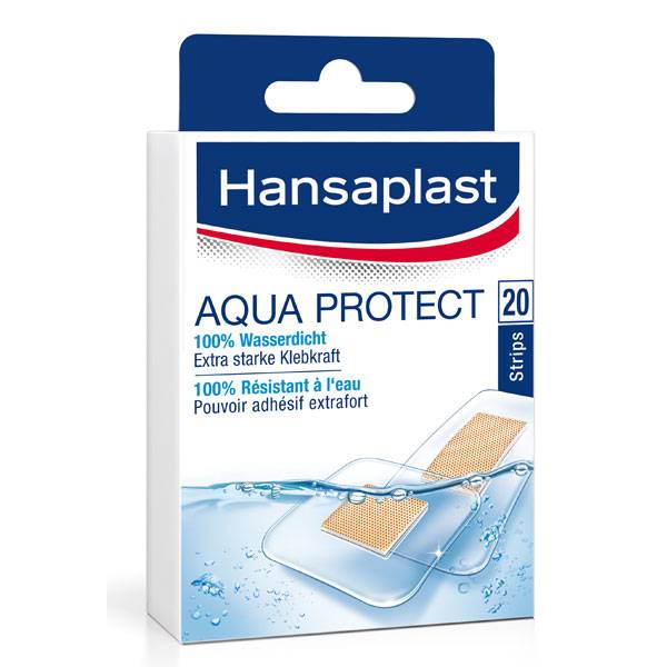 Wundversorgung Pflaster, Hansaplast Aqua Protectwasserdicht, 20 Strips