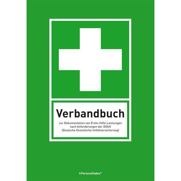 Verbandbuch für Erste-Hilfe-Leistung, DIN A4, mit vorgedruckten Spalten