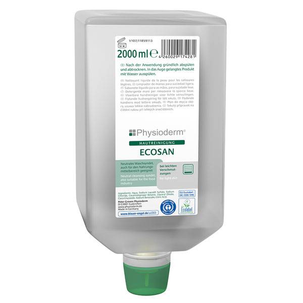 Physioderm Ecosan Hautreinigung Varioflasche, Inhalt: 2000 ml